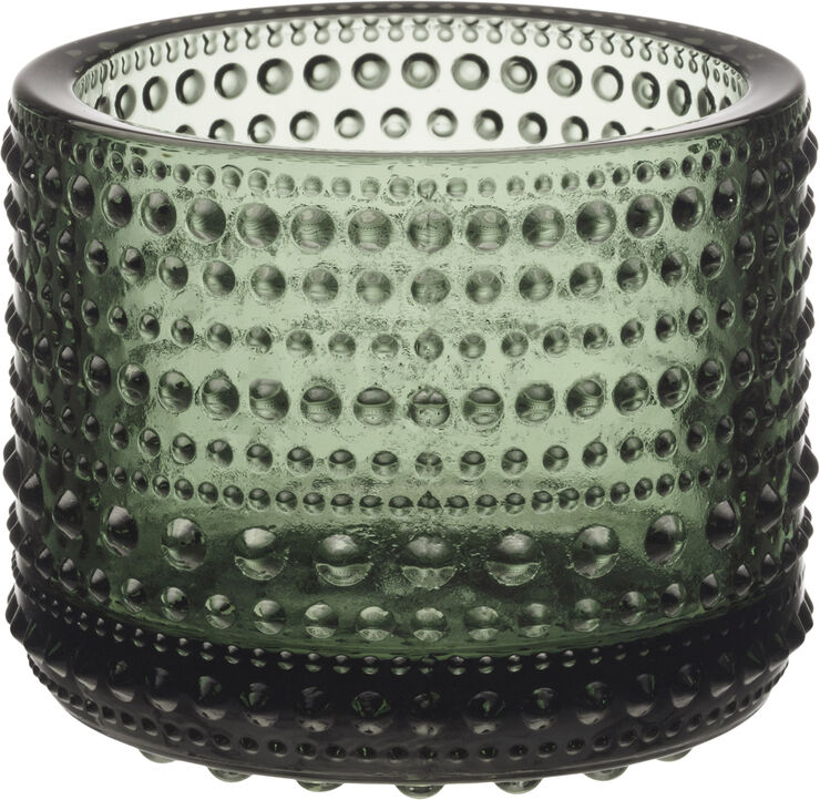 Iittala Kastehelmi Fyrfadsstage 6,4cm Pine Green Fyrregrøn