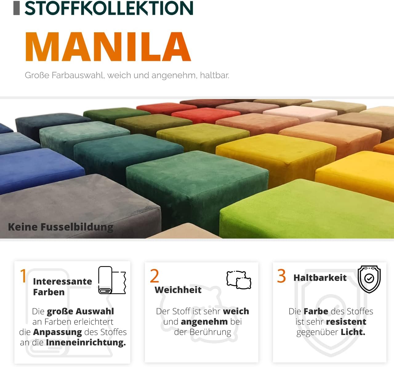 Mirjan24 Ecksofa Torezio Bis mit Bettkasten, Einstellbare Kopfstützen, Sofa mit Schlaffunktion, Eckcouch für Wohnzimmer, Polsterecke, U-Form Couch mit Bettfunktion (Manila 16, Seite: Rechts)