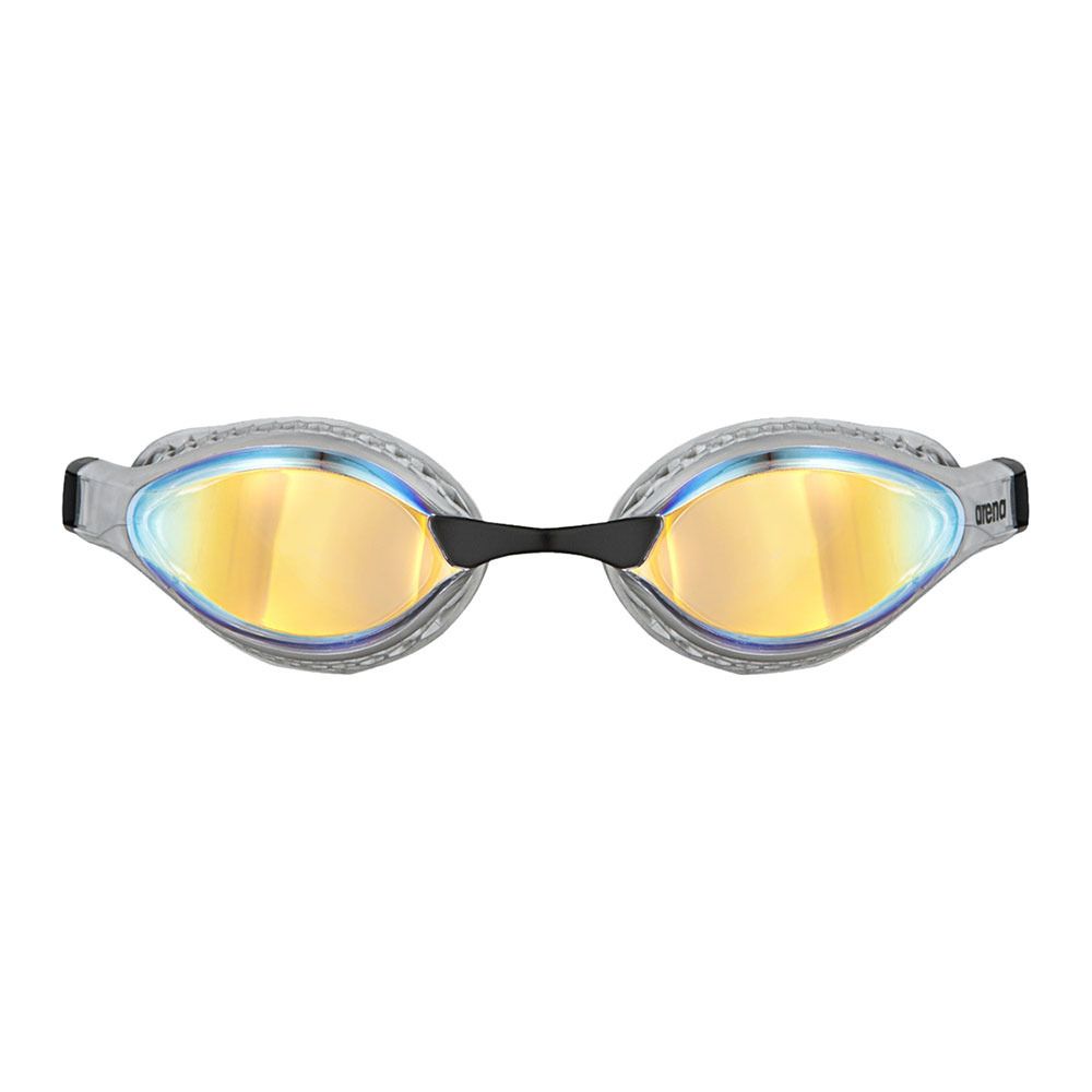 Arena AIR-SPEED MIRROR - Lunettes natation yellow copper/silver