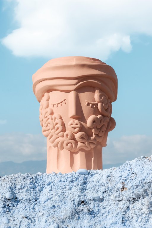 Seletti Magna Graecia Man bloempot terracotta