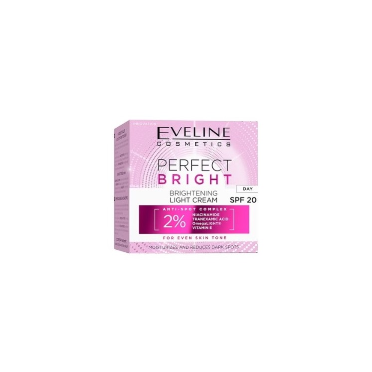Eveline Perfect Bright Aufhellende, leichte Tagesgesichtscreme SPF20 , 50 ml