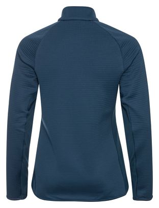 Polaire Thermique Zippé Odlo Sesvenna Hybrid S-Thermic Bleu Femme