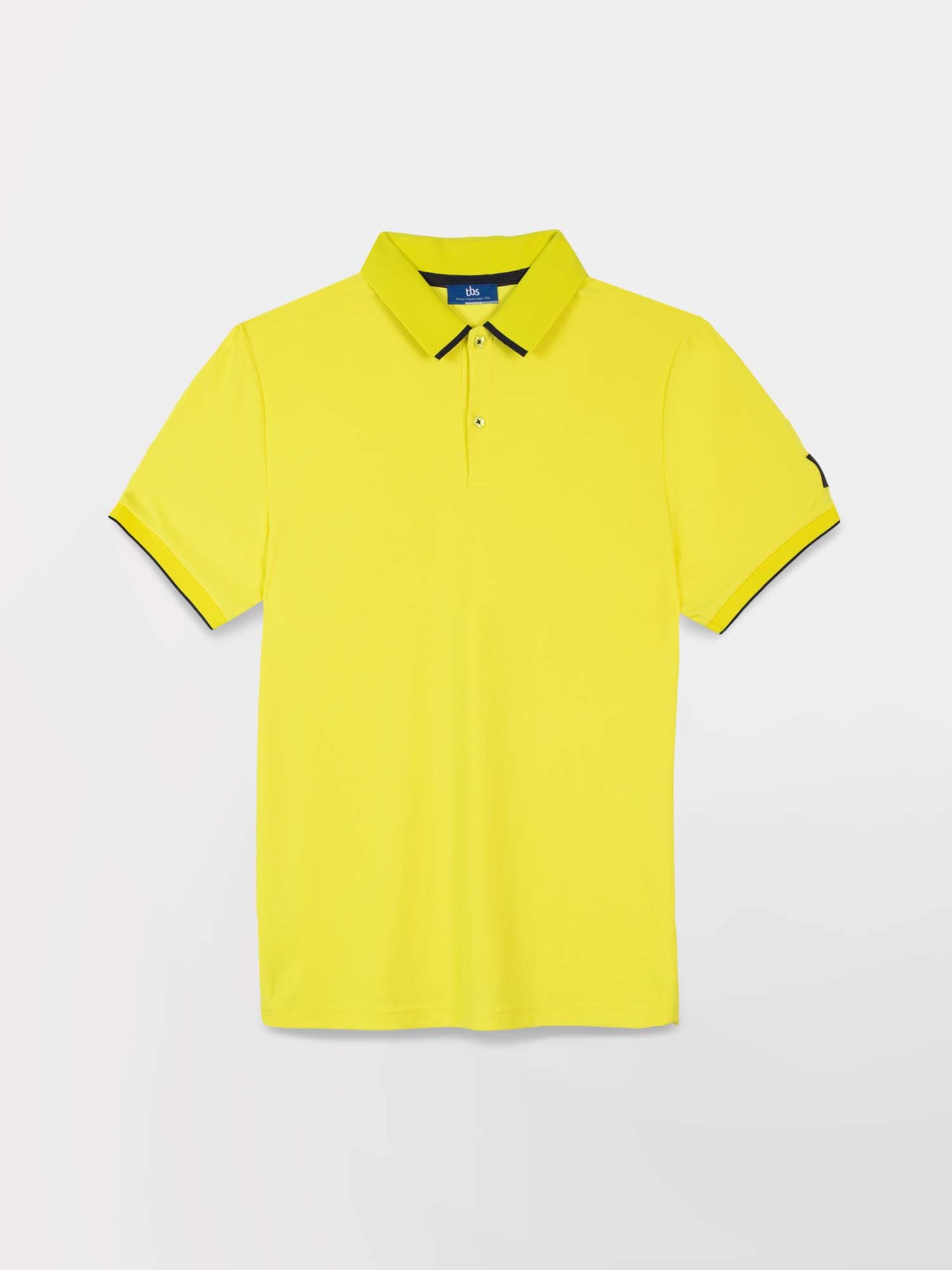 Polo Homme Séchage Rapide Fluide Jaune