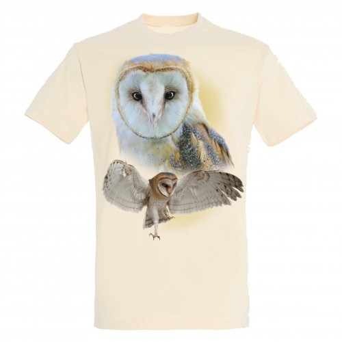 Camiseta Coruja Bege