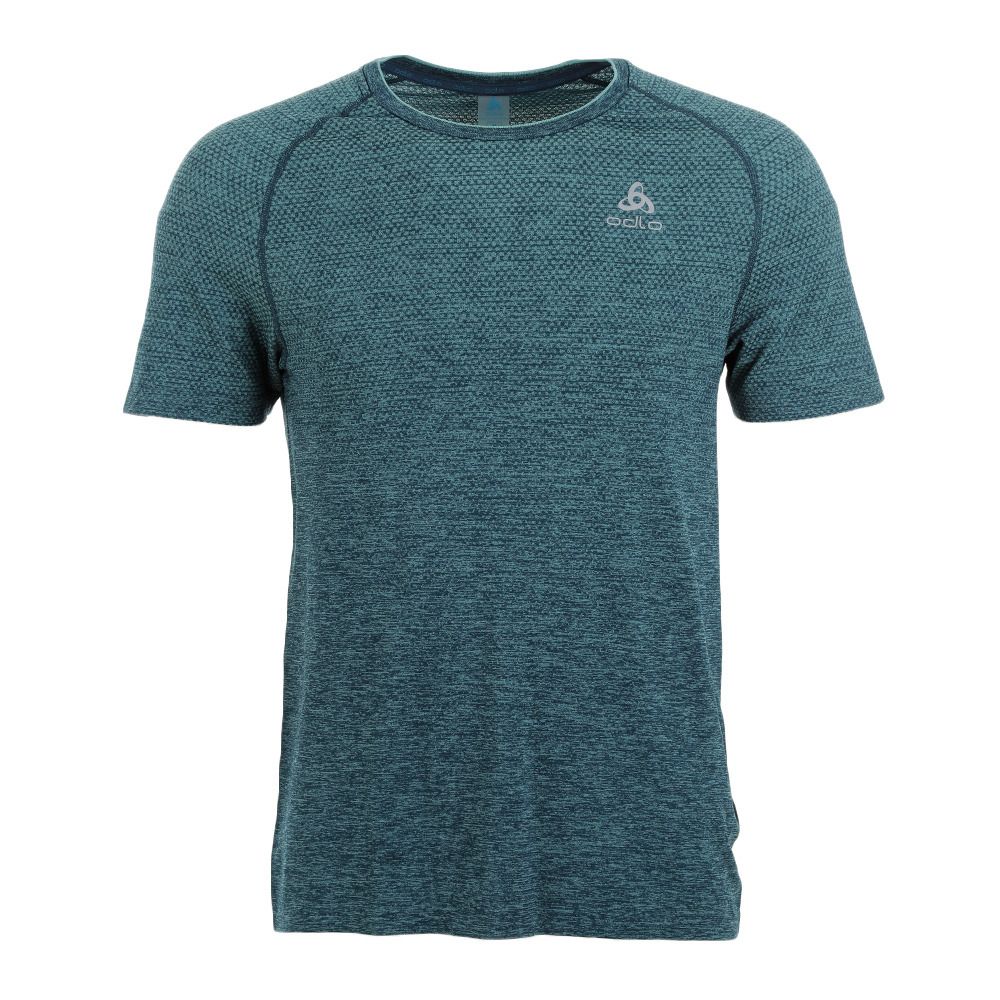 Odlo ESSENTIAL SEAMLESS - Maillot Homme saxony blue melange