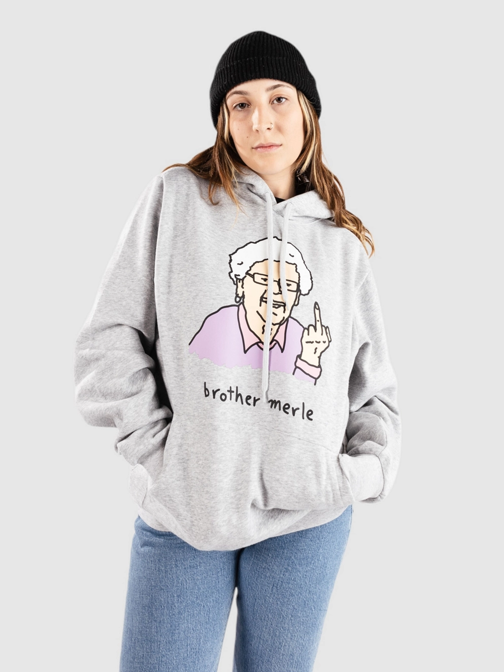 Brother Merle Betty 6 Hoodie heather grey