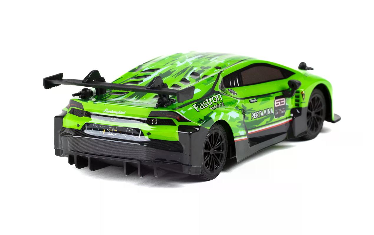 Auto Lamborghini Huracan GT3 Grün, 1:24Ferngesteuerter Sportwagen für Kinder ab 6 Jahren