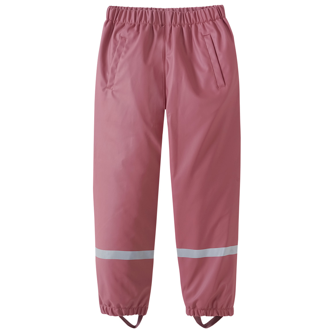 Famy Kinder Regenhose mit gestepptem Futter rosa