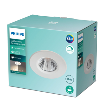 Philips inbouwspot Dive 5.5W 2700k wit