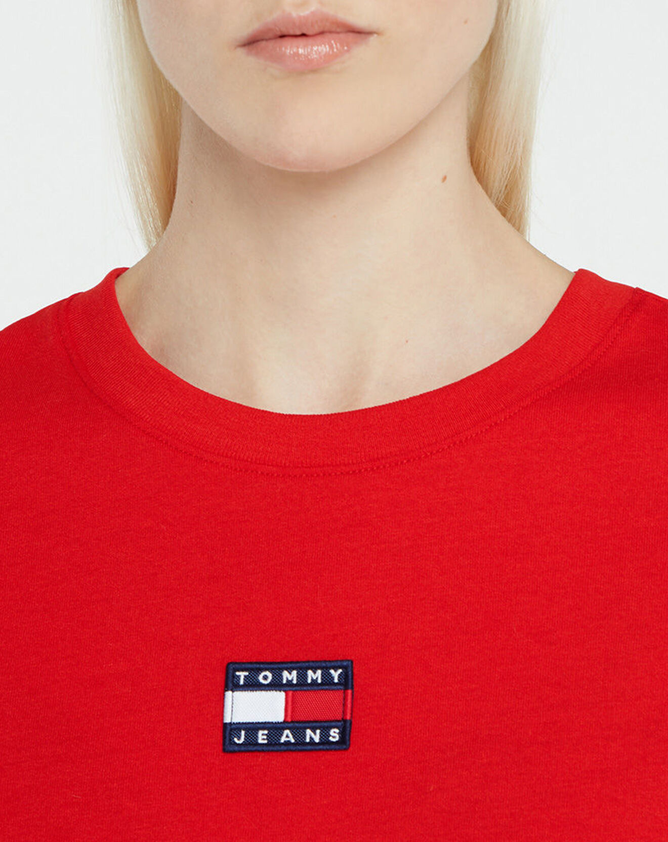 Tommy Jeans T-Shirt Badge rouge