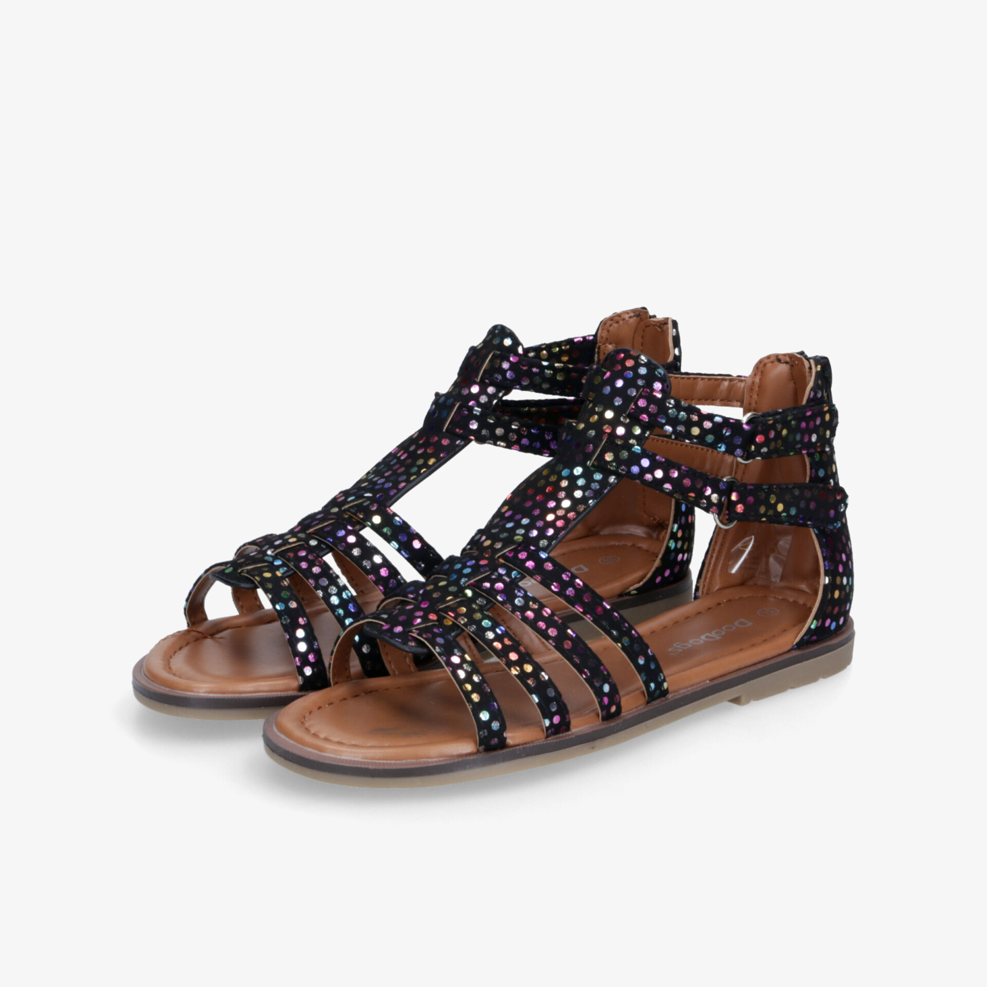 DooDogs Kinder Sandalen schwarz