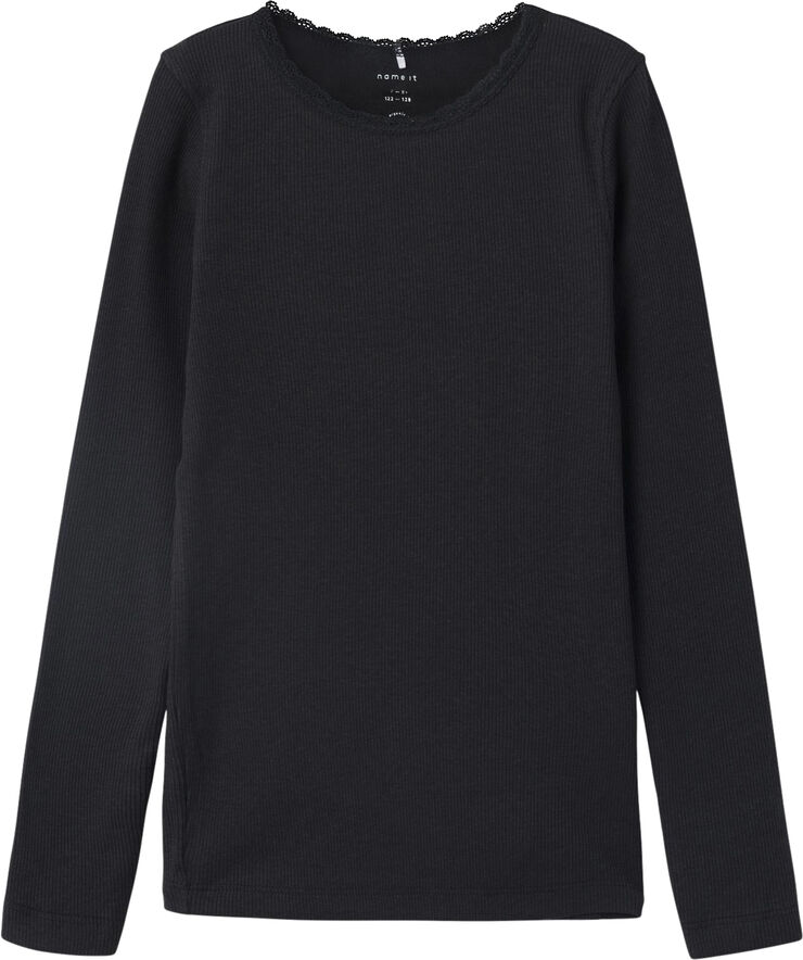 Name It NKFKAB LS SLIM TOP NOOS Blå