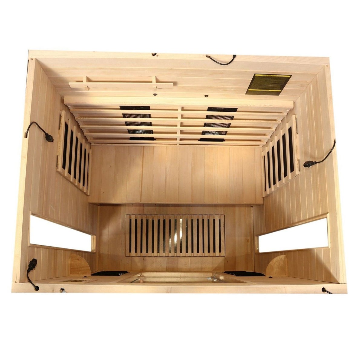 Dewello® Infraroodcabine Infraroodsauna PIERSON 135cm x 105cm incl. 5 full spectrum stralers, 3 koolstofstralers, 2 personen
