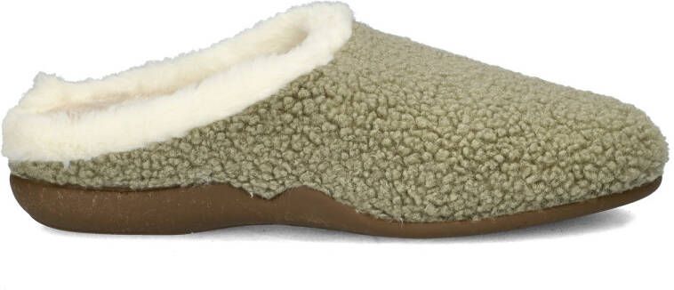 Nelson Home teddy pantoffels lichtgroen