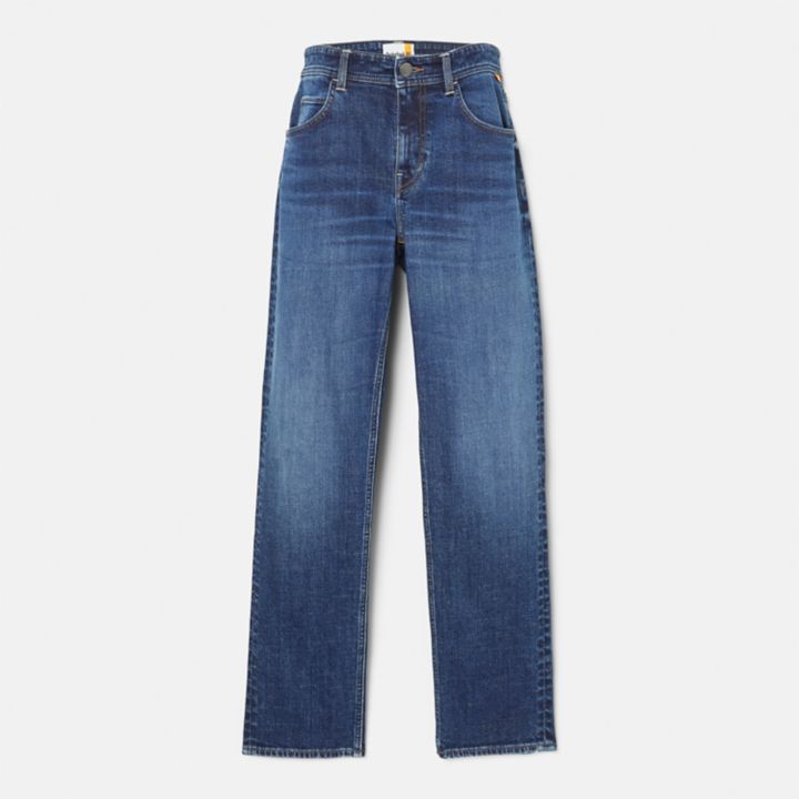 Calça jeans Stretch Core masculina na cor azul marinho.