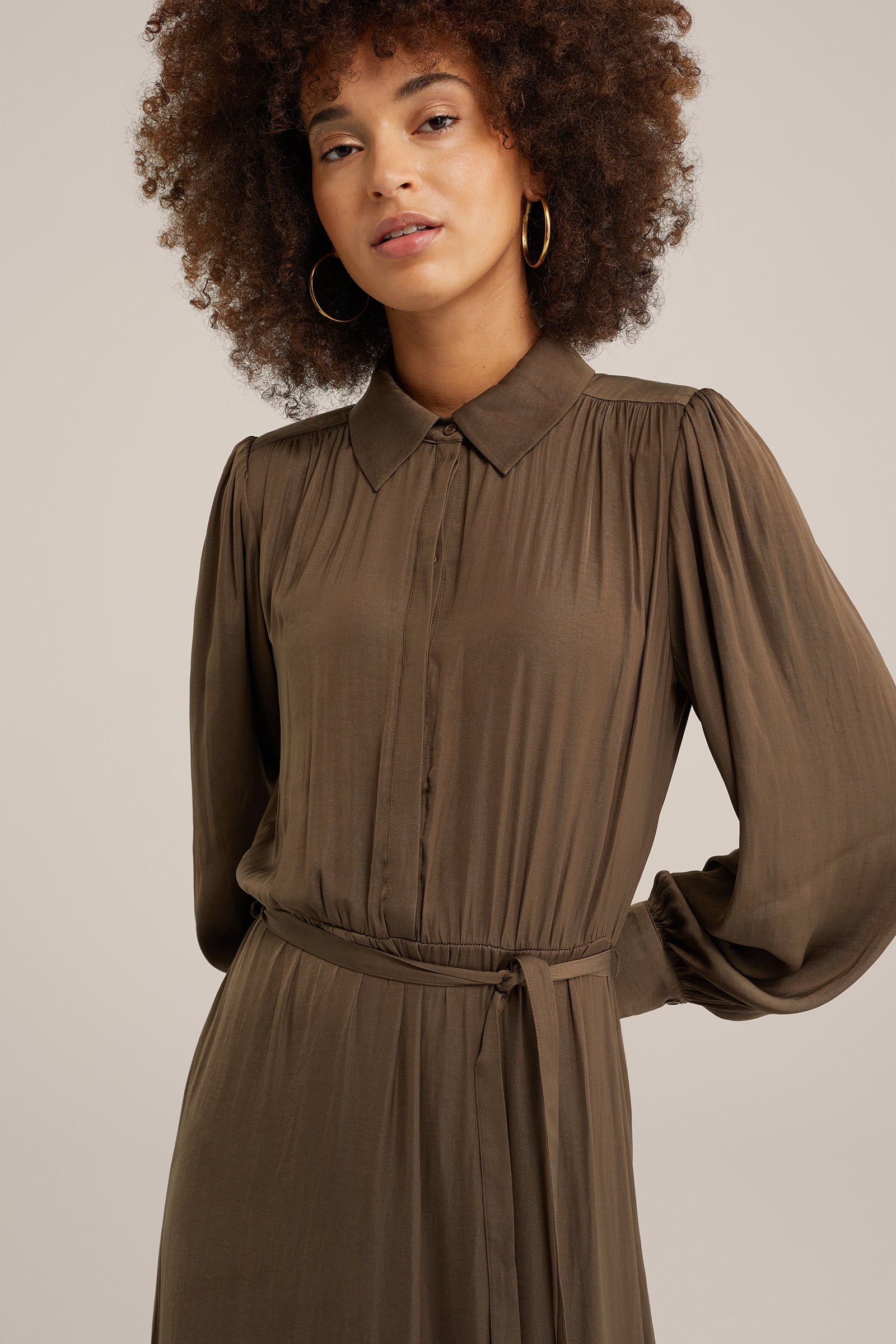 maxi-jurk WE Fashion Legergroen