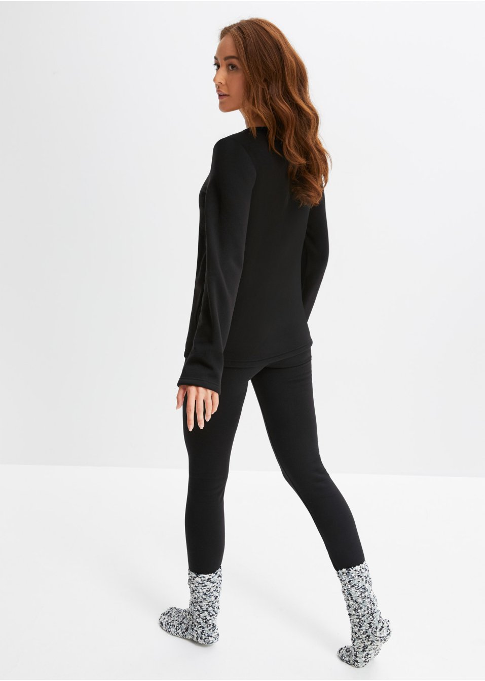 T-shirt thermo avec doublure douce en polaire
