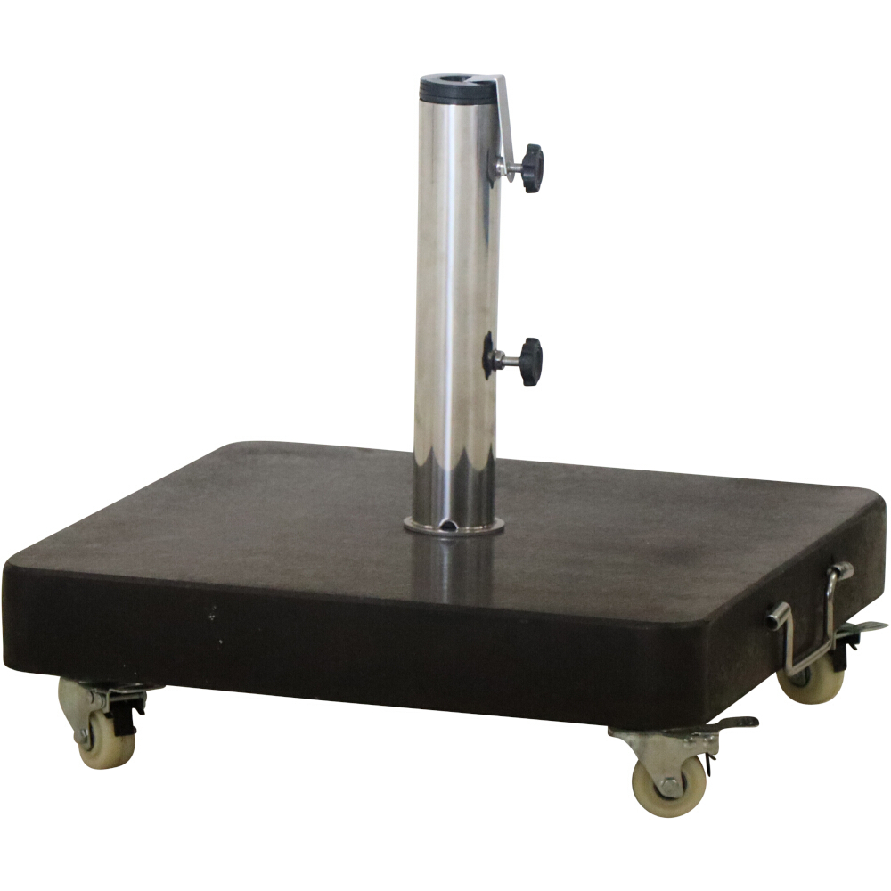 Granitständer - schwarz - eckig - 50 kg