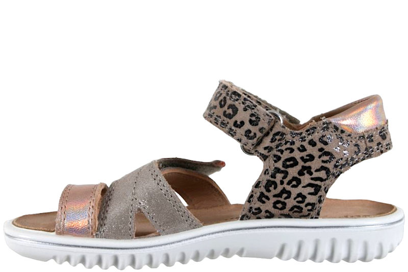 SUPERFIT SANDAL I LEOPARD PRÆGET LÆDER