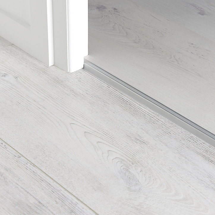 Profilé de finition en U en aluminium pour sol , décor métal mat GoodHome 15,5 x 1 800 mm