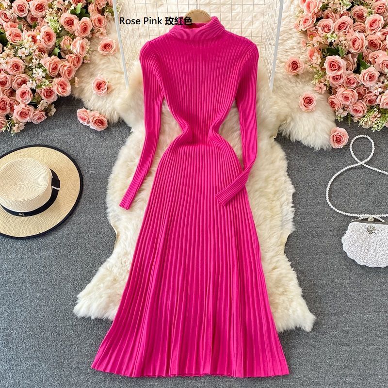 Yearnin - Maxi-jurk met coltrui