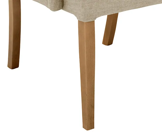 Polsterstuhl mit Armlehne »Hendrick«, beige