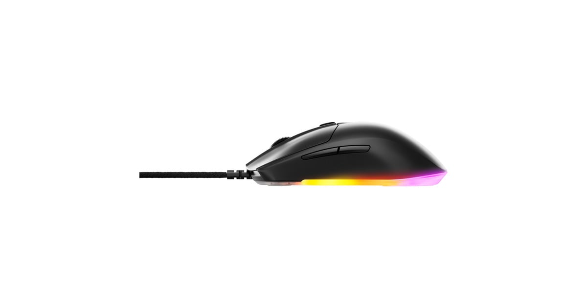 SteelSeriesRival 3 Gen 2 gaming muis  (Zwart, 8.500 dpi, RGB leds)
