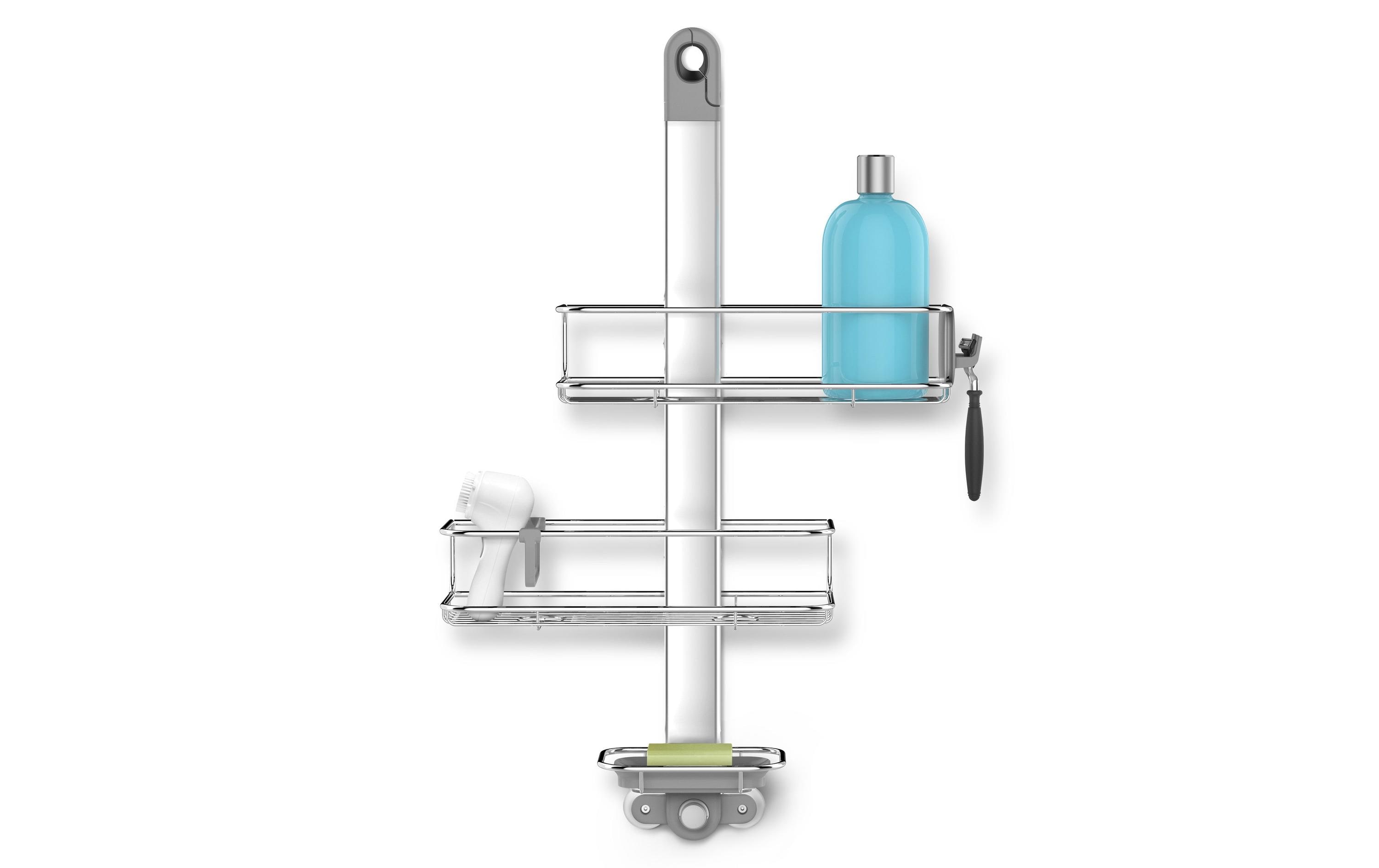 Duschmittelhalter Caddy Silber<br>Einstellbarer Duschcaddy