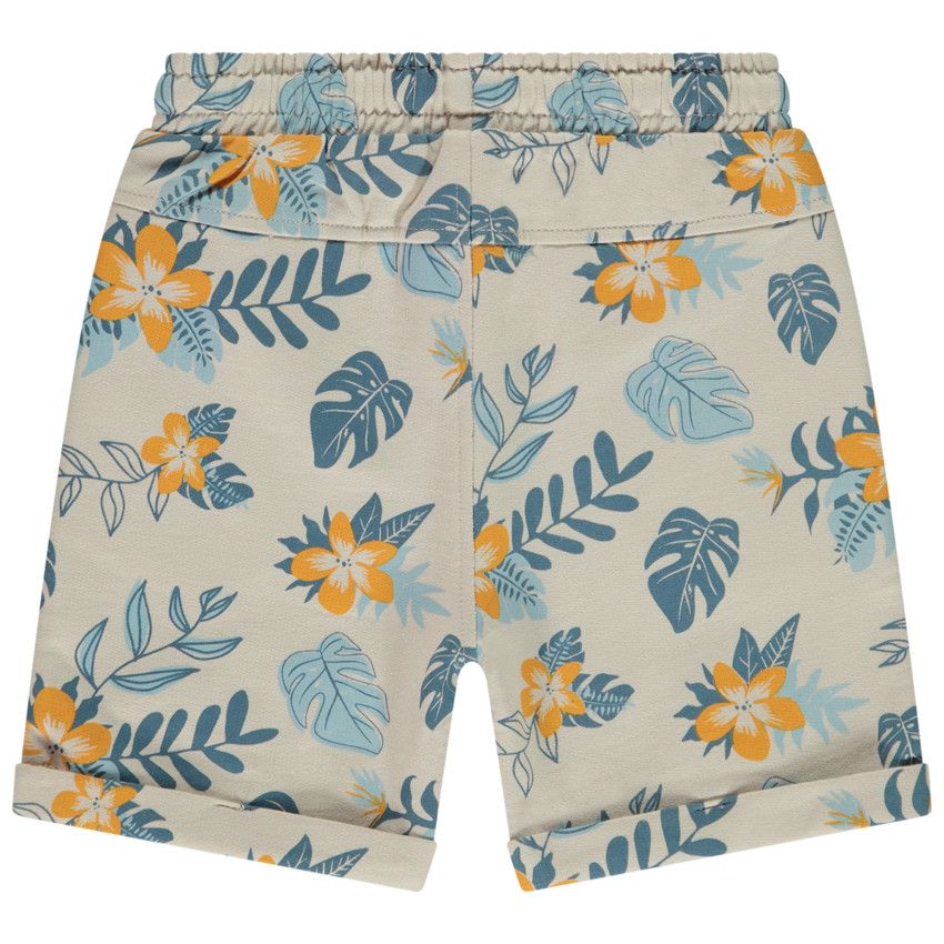 Bermuda fantaisie en molleton pour bébé garçon - Ecru