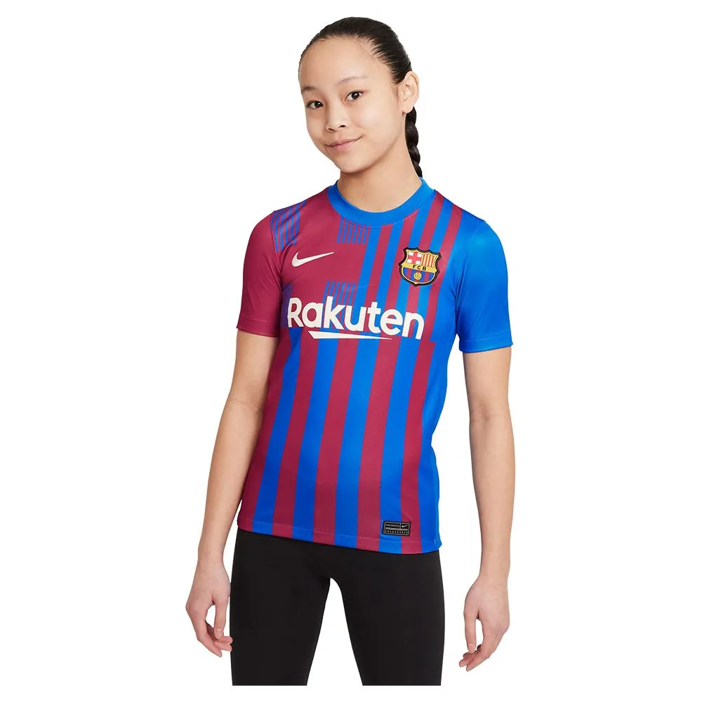 Nike FC Barcelona 21/22 Stadium Heim Junior-Kurzarm-T-Shirt