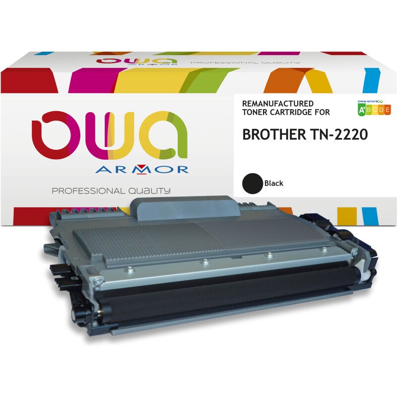 Toner remanufacturé OWA - très très haute capacité - Noir - pour BROTHER TN-2220