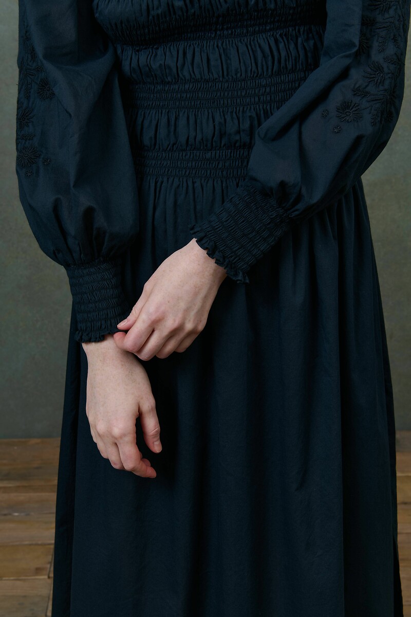 LOUISE MISHA<br>Vestido midi fumê, AYMEE