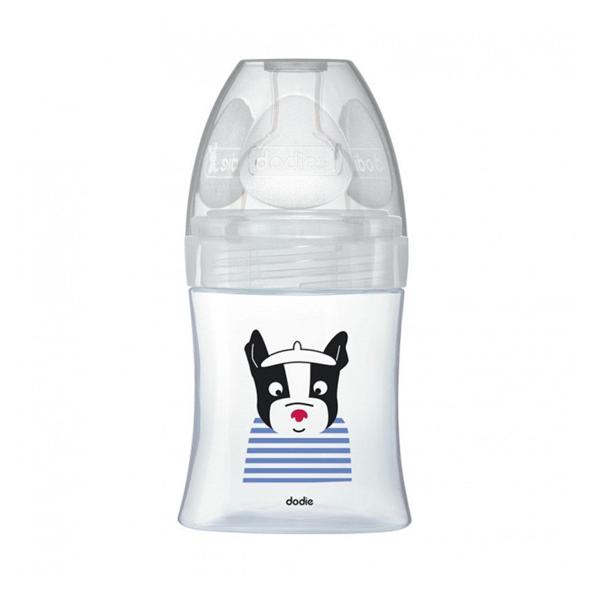 Biberon en verre anti-colique 150 ml 0-6 mois - Paris - Ecru