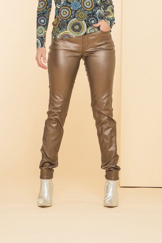 Geisha Jeans Coated Jeans 41500 10 Copper Dames
