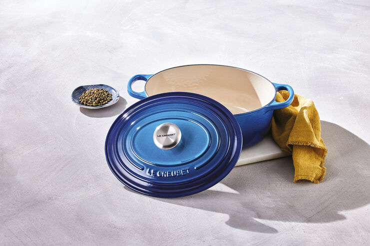 Le Creuset Oval Gryde 31 Azure SIGNA Azure blue