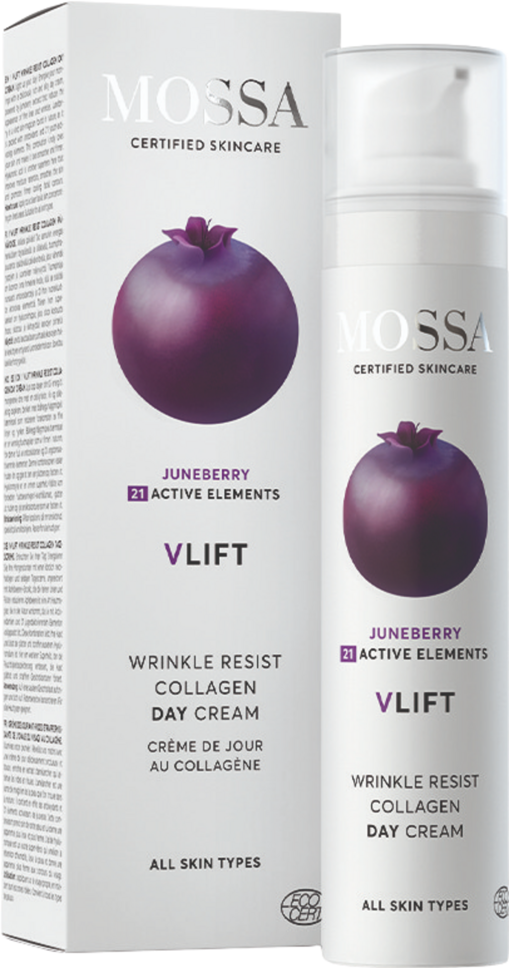 MOSSA  V-Lift Wrinkle Resist Collagen Day Cream, 50 ml