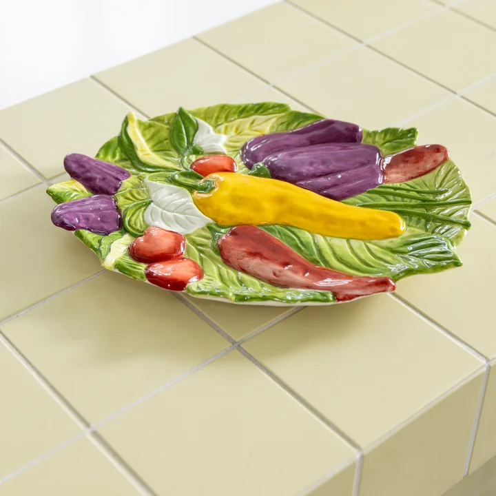 &klevering - Legume Servierplatte Tomate, 27 x 37,5 cm, mehrfarbig