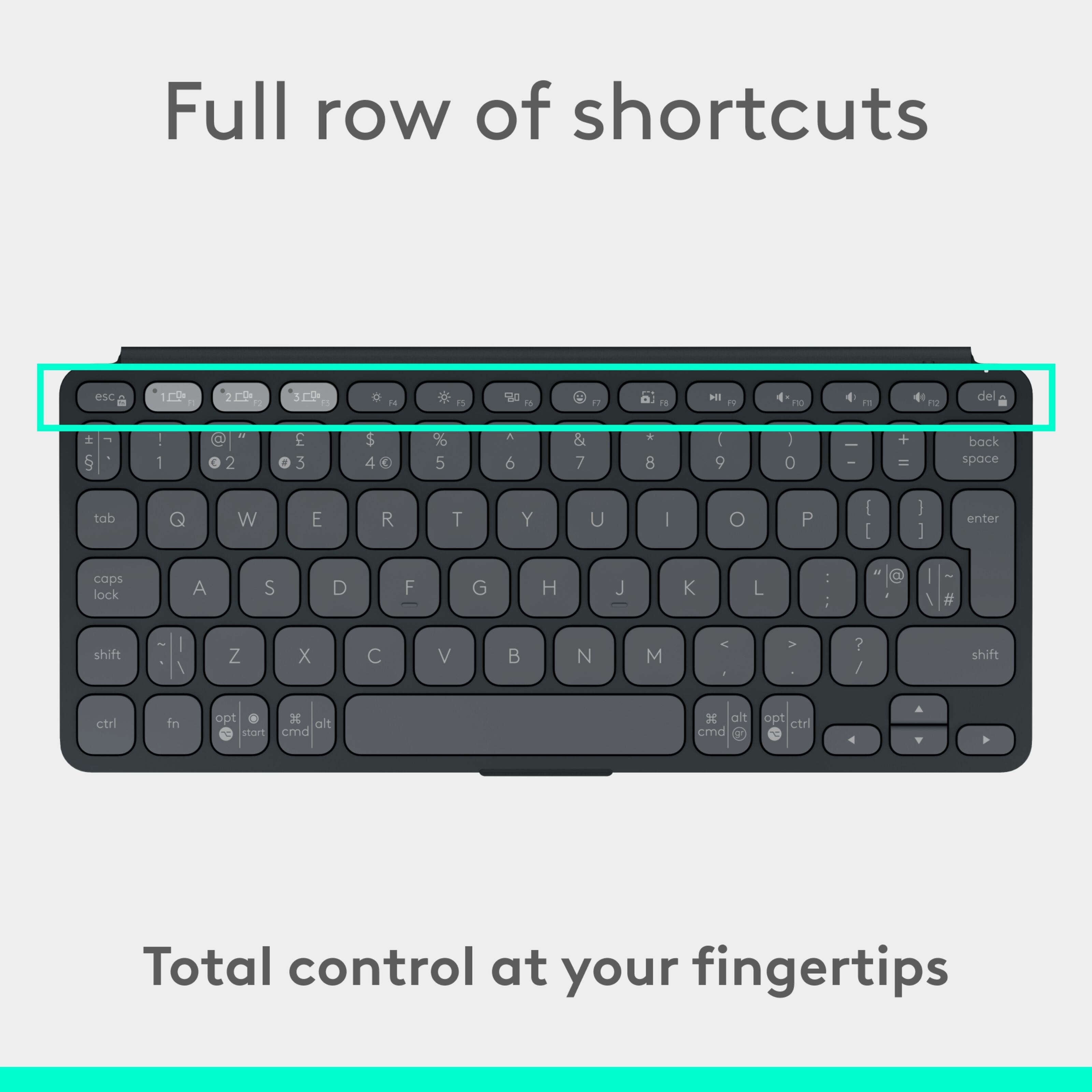 Logitech Keys-To-Go 2 Portabelt Bluetooth-tastatur