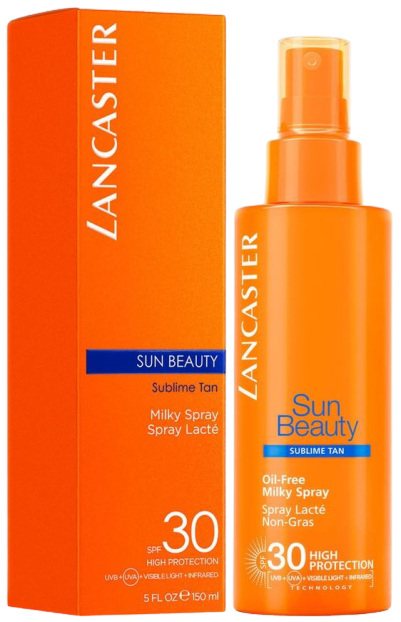 Lancaster Zonnebrand Sun Beauty Oil-Free Milky Spray SPF30 150ml
