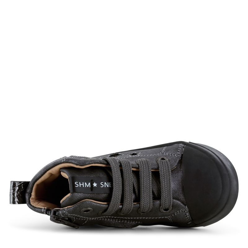Shoesme metallic-silberner Schnürschuhe