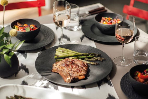 Villeroy & Boch Kombiservice MANUFACTURE ROCK 20-teilig schwarz