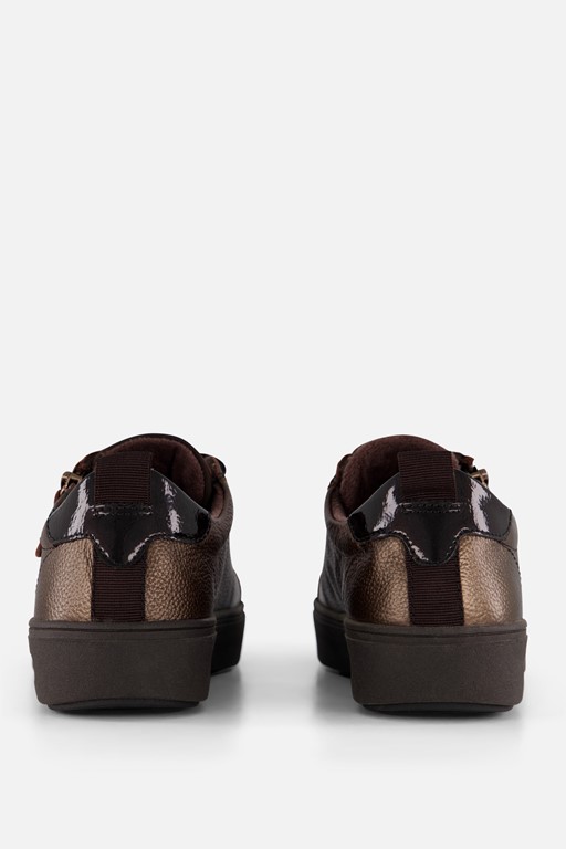 Tamaris Comfort Sneakers brons Leer