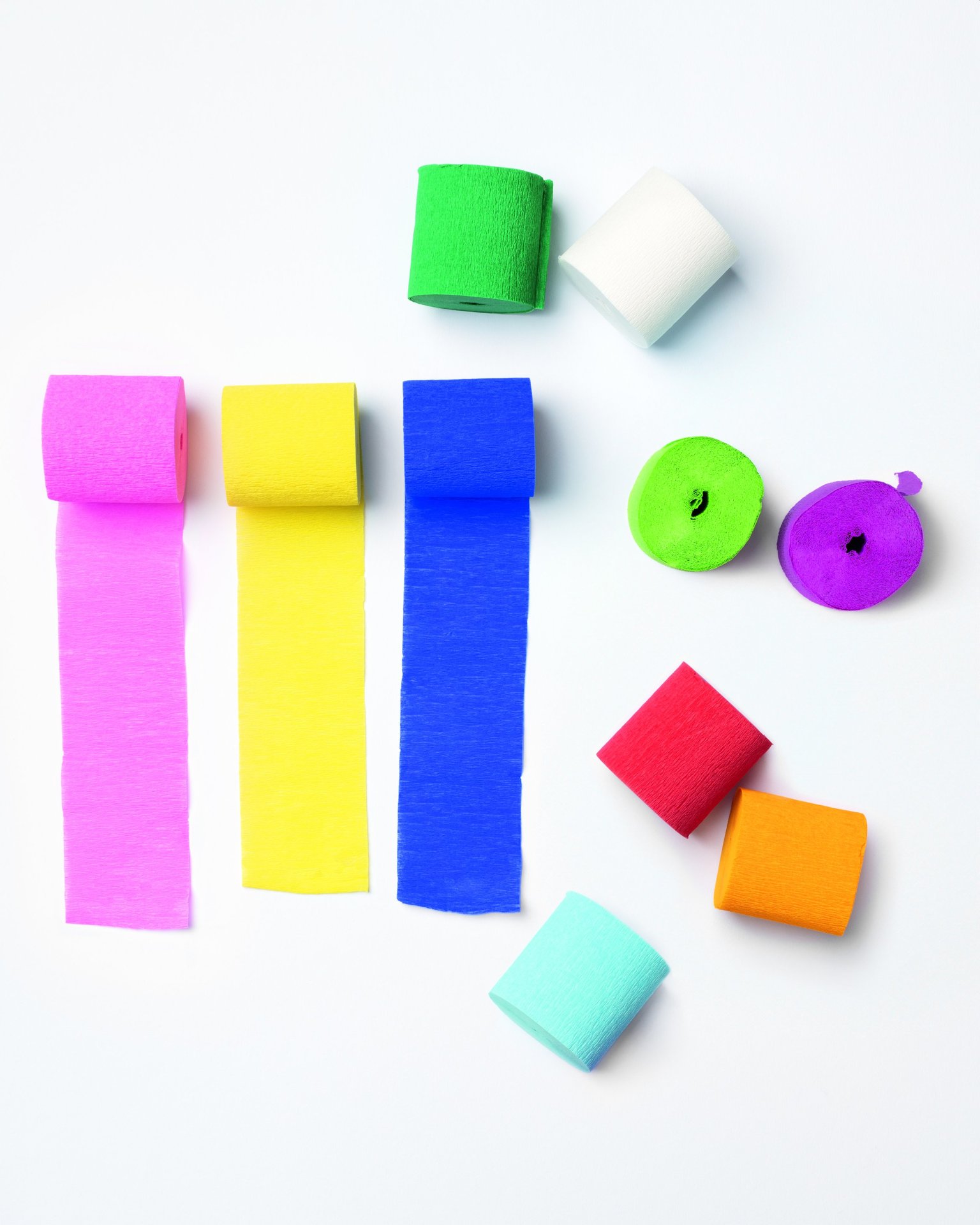Niflamo Krepppapier Rollen schwer entflammbar Set