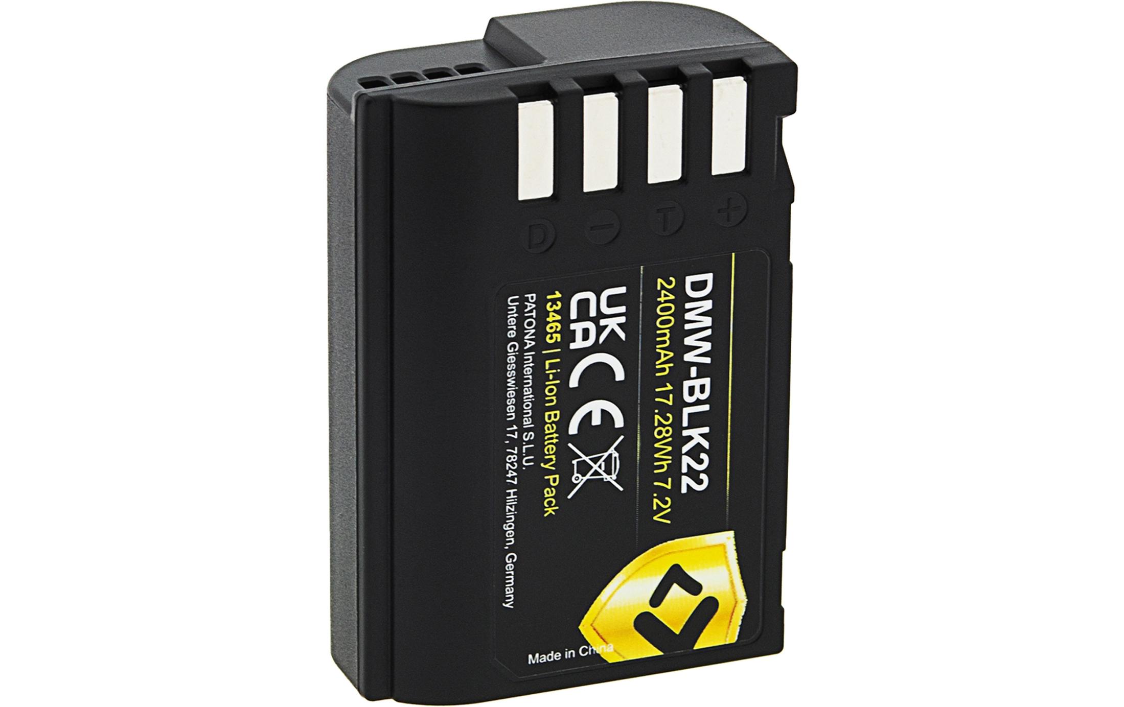 PROTECT Akku für Panasonic DMW-BLK22PROTECT Batteriesatz für Panasonic