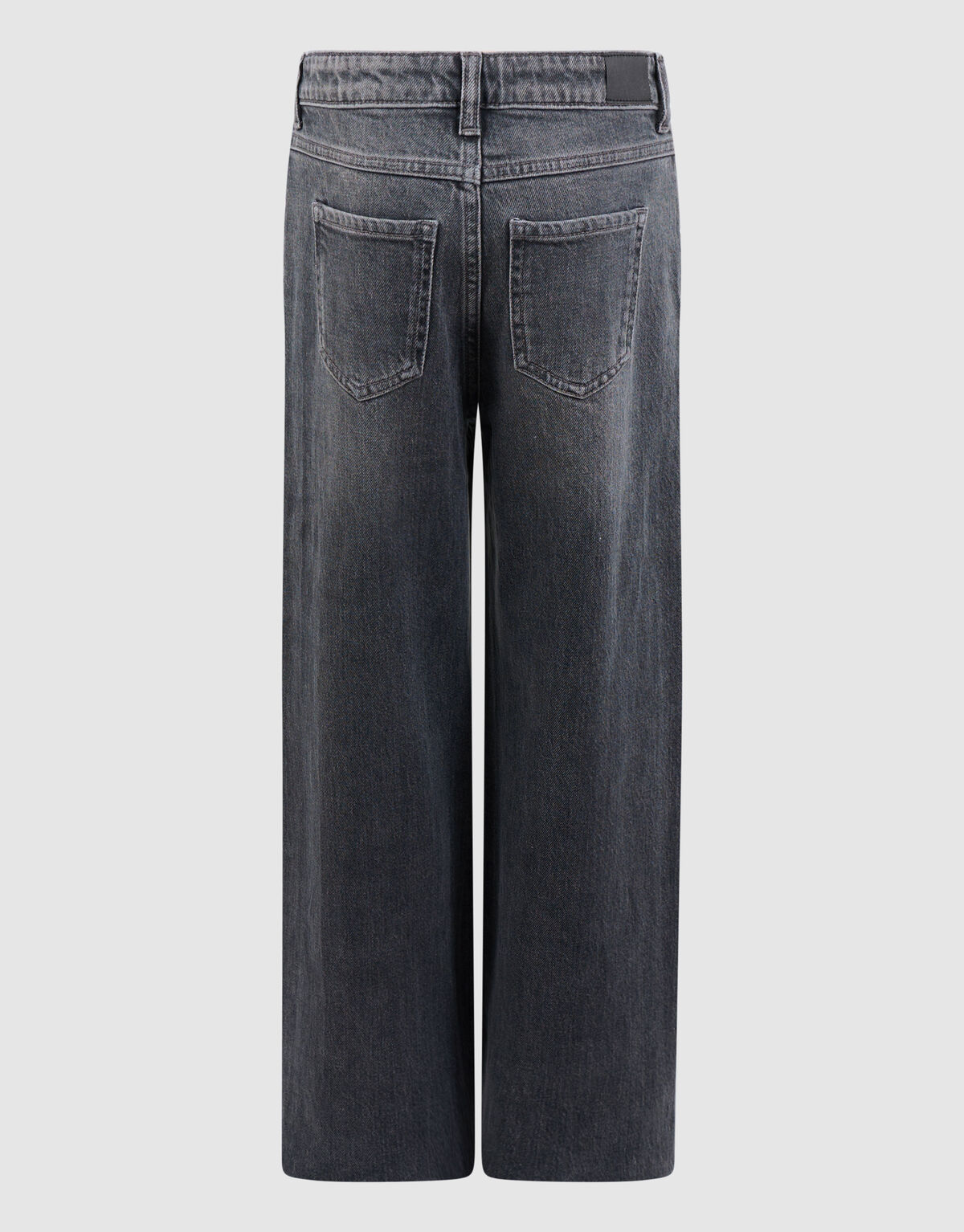 Stud Wide Leg Fit Jeans Donkergrijs