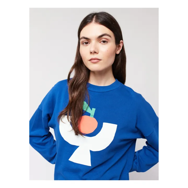Bobo Choses Sweat Tomato Plate Coton Bio - Collection Femme  | Bleu