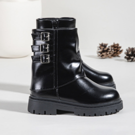 Black thunder boots - zwart