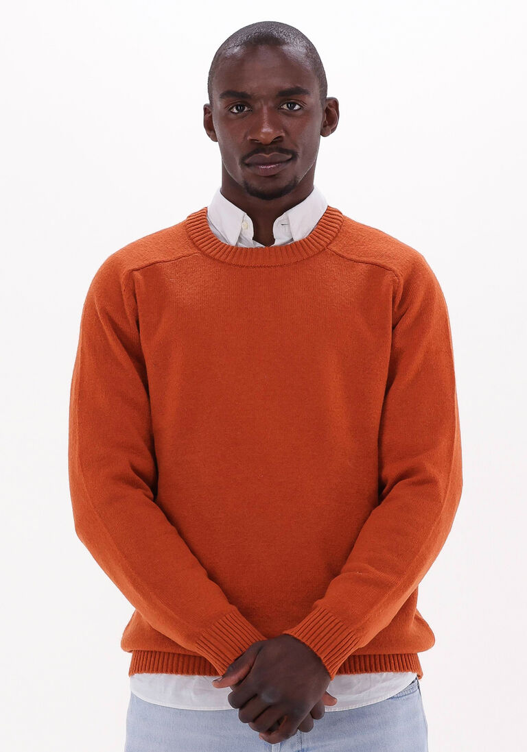 SELECTED HOMME bruine selected homme trui newcoban lambs wool crew neck w