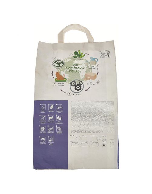 Mpets Soya Organic Cat Litter - Kattenbakvulling - 10 l Lavendel
