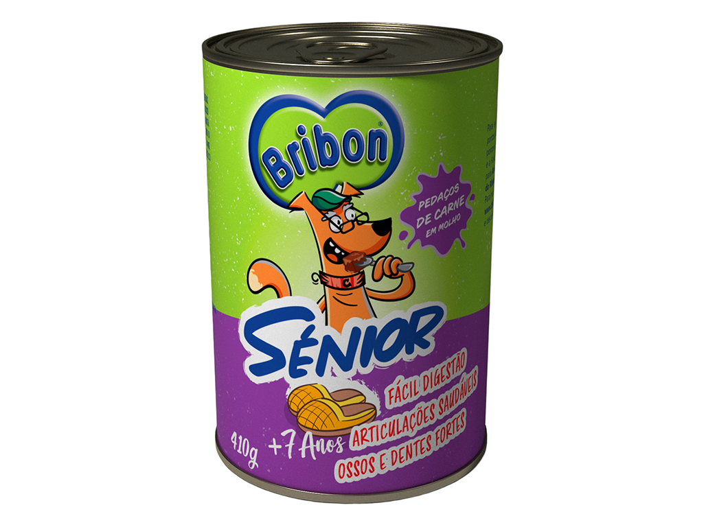 COMIDA HÚMIDA CÃO BRIBON SENIOR 410G